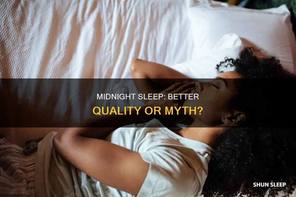 is sleep before midnight better quality