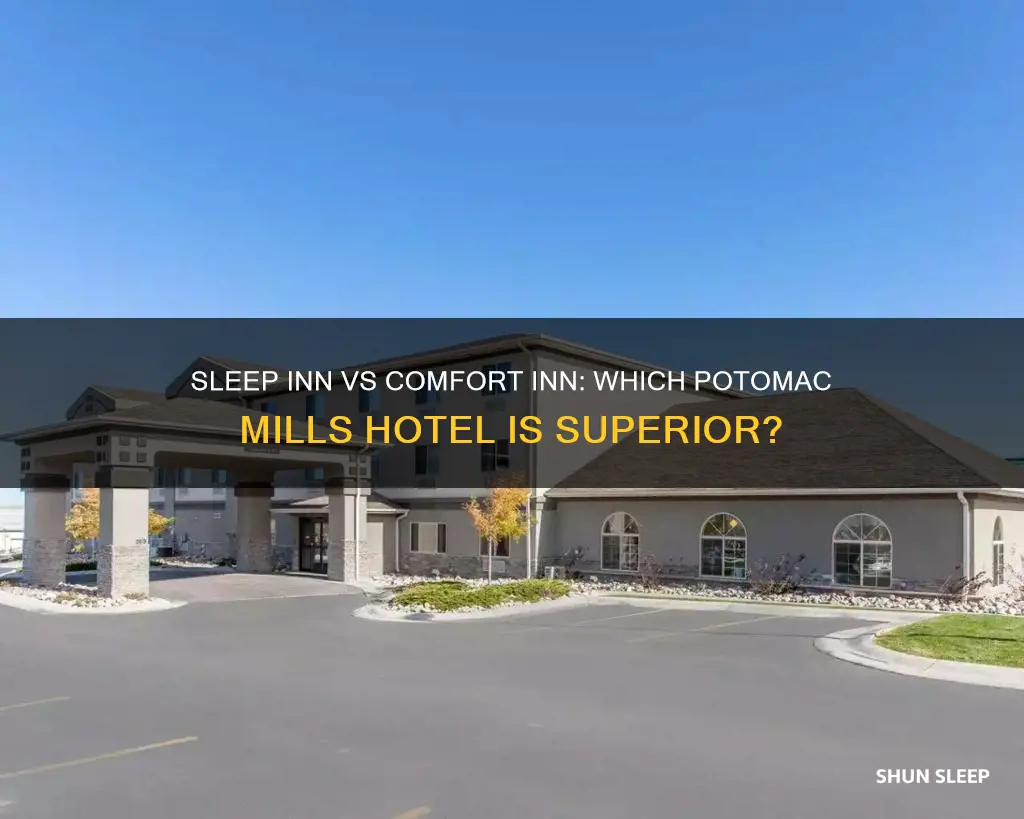 is sleep inn or comfort inn at potomic mills better