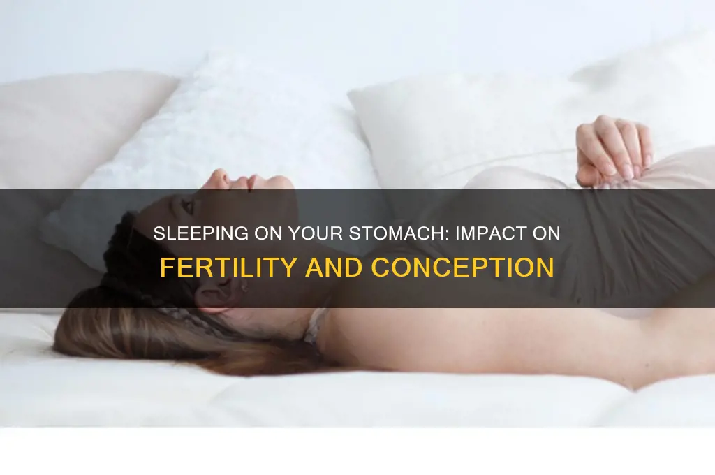 is sleep on stomach bad when trying to get pregnant