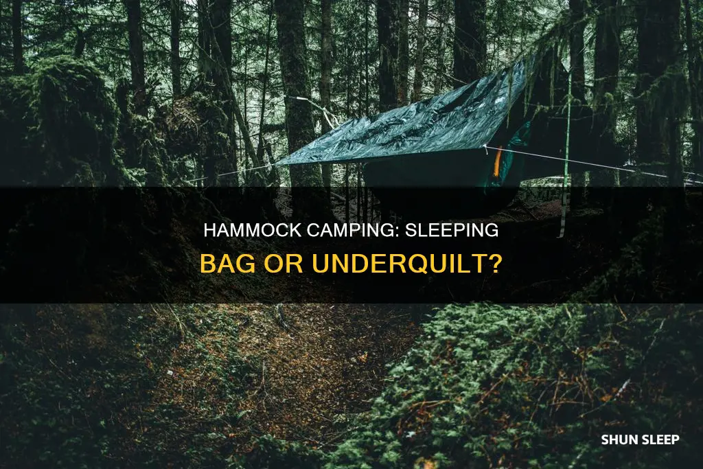 is sleeping bag enough in hammock