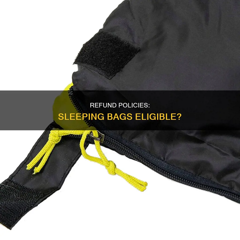 is sleeping bag refundable