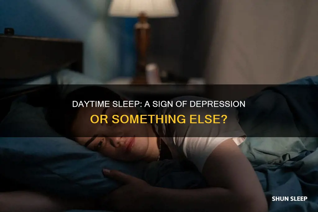 is sleeping during the day a sign of depression