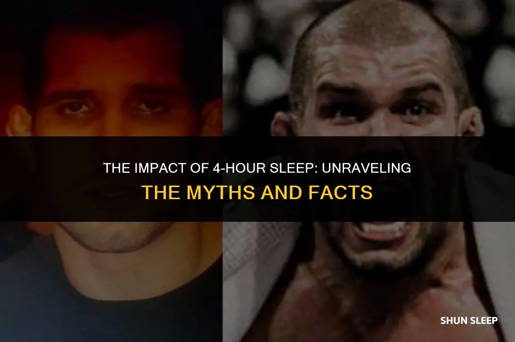 is sleeping for 4 hours bad
