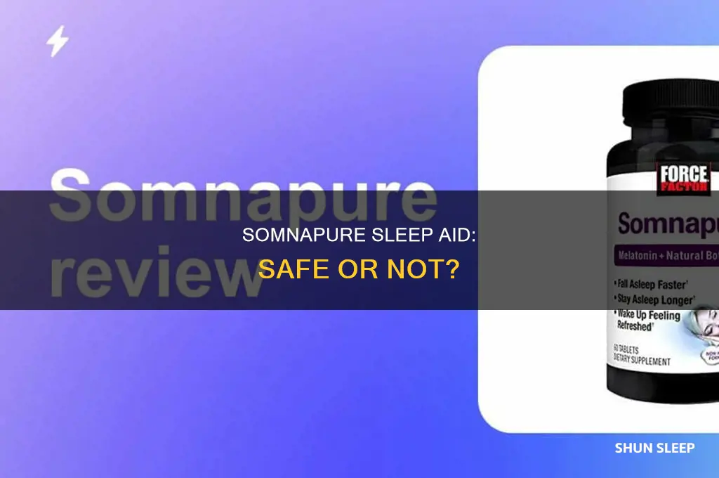 is somnapure sleep aid safe to take