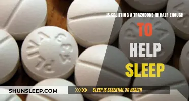 Can Half a Trazodone Tablet Improve Your Sleep Quality?