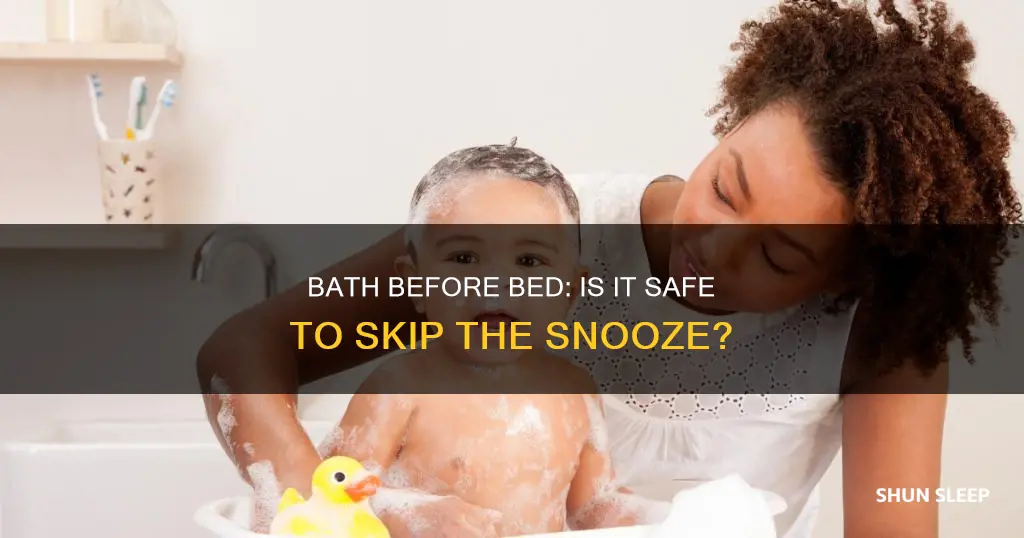 is taking a bath without sleep dangerous