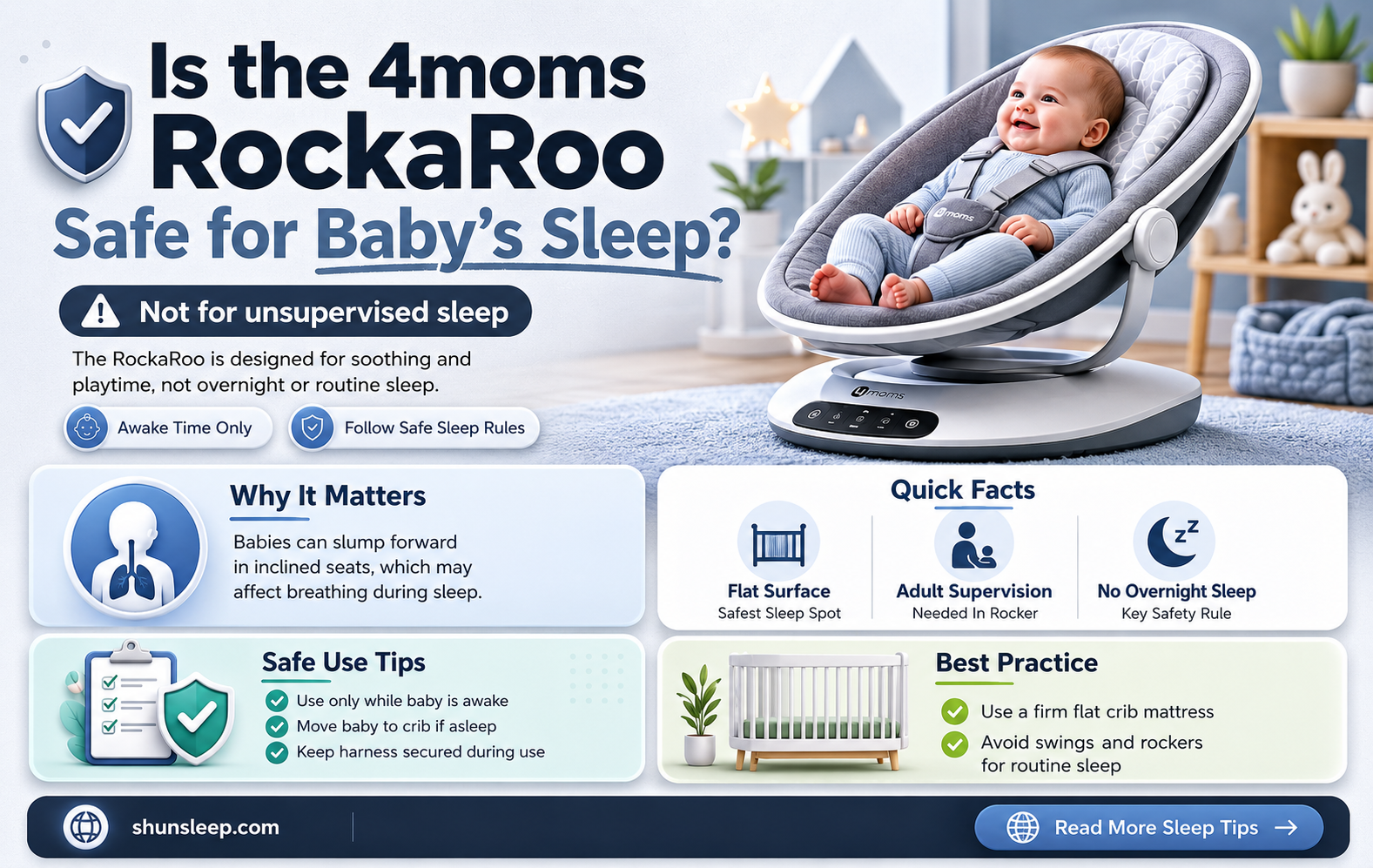 can baby sleep in 4moms rockaroo
