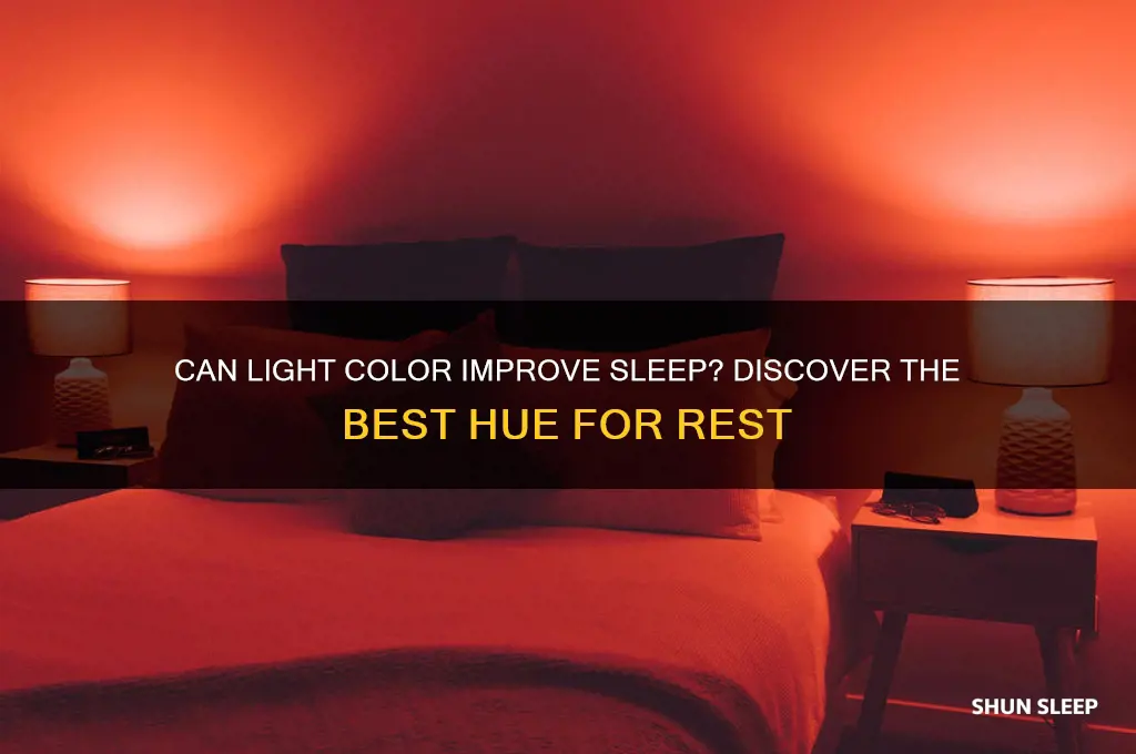 is the a color of light that helps with sleeping
