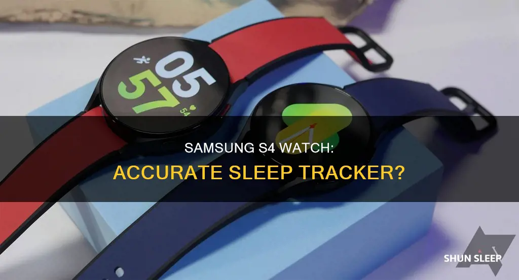 is the sleep tracker on samsun s4 watch accyrate