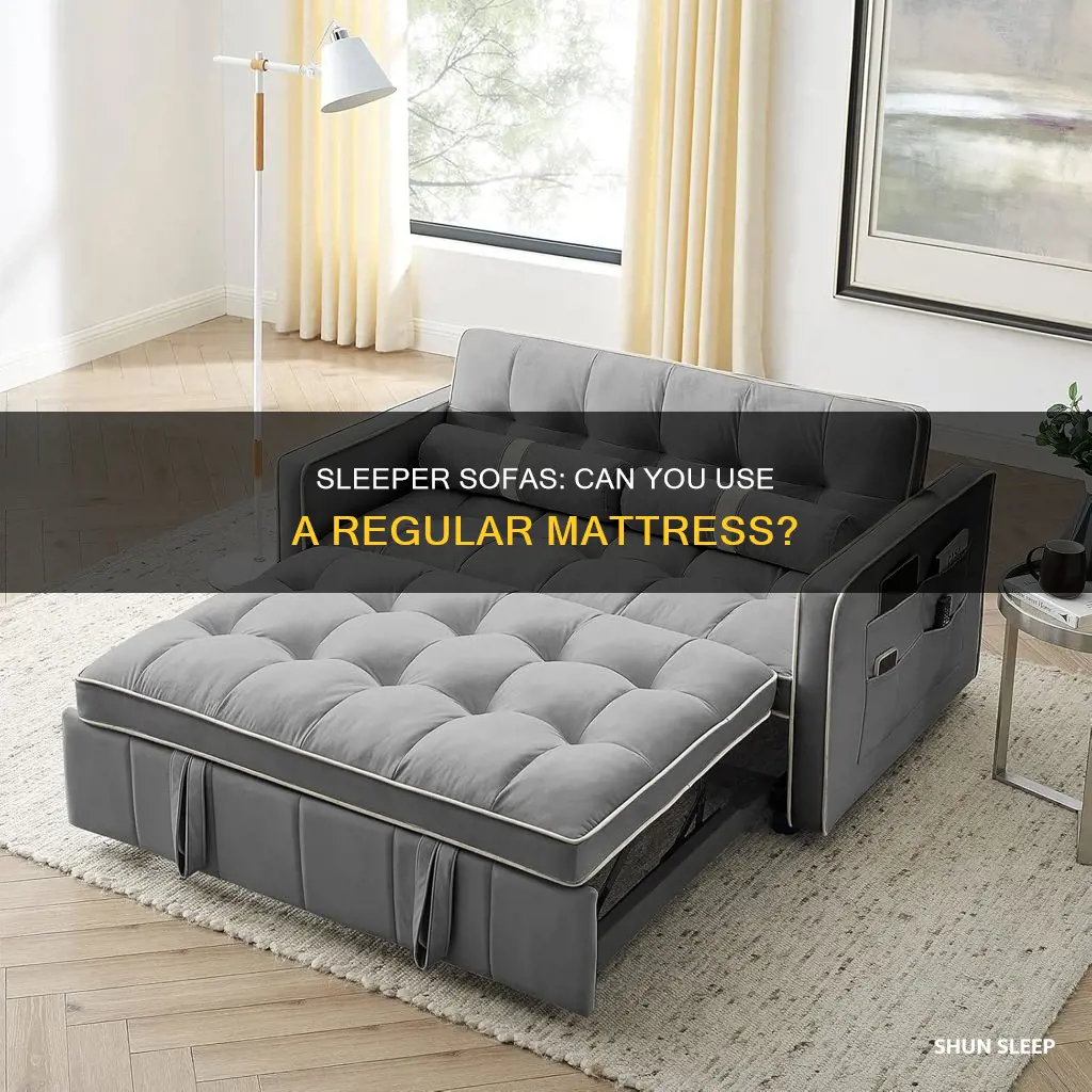 is there a sleeper sofa that uses a regular mattress