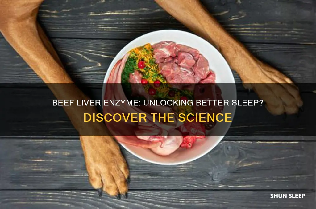 is there an enzyme in beef liver that helps sleep