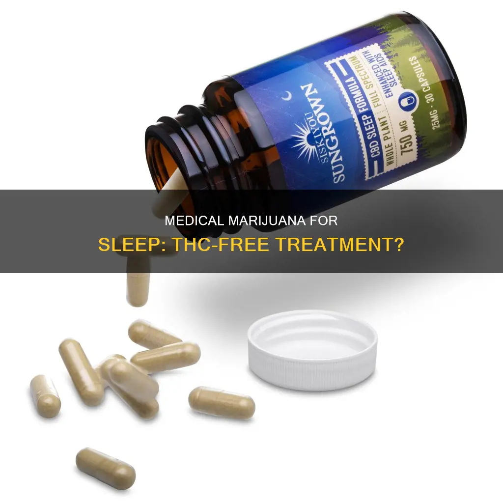 is there medical pot for sleep without any thc