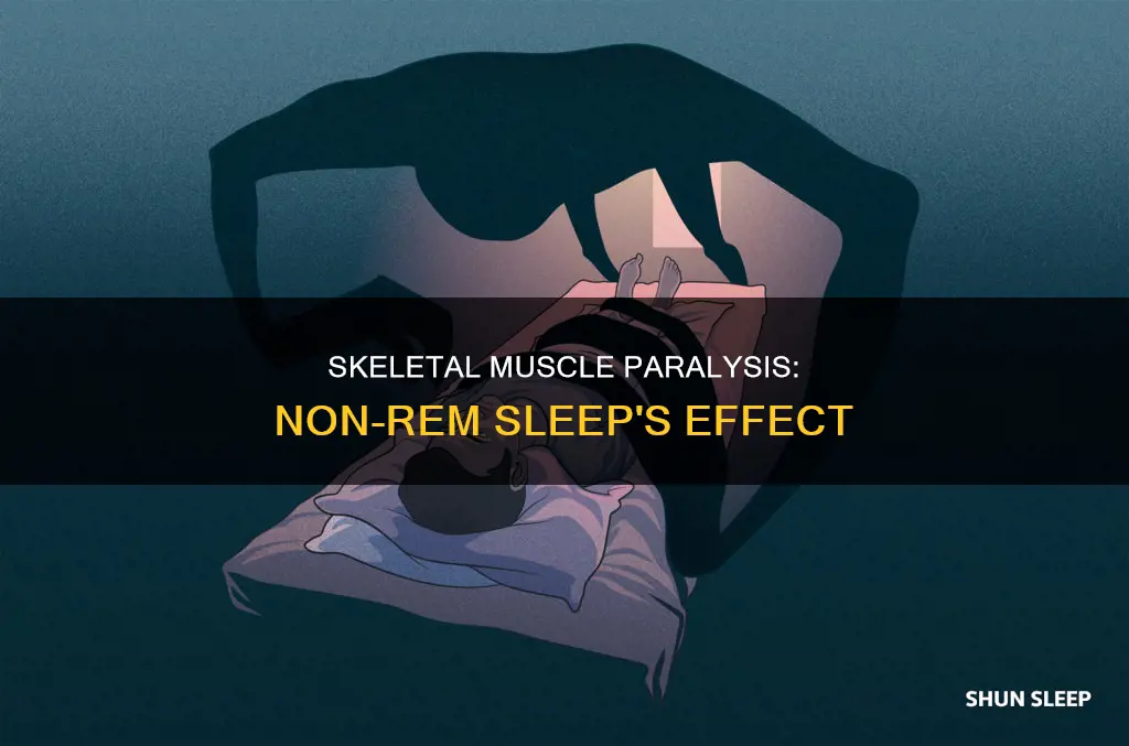 is there skeletal muscle paralysis in non rem sleep