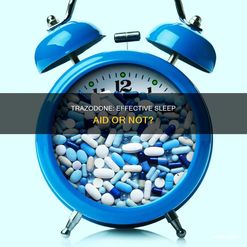 is trazdone used for a sleep aid
