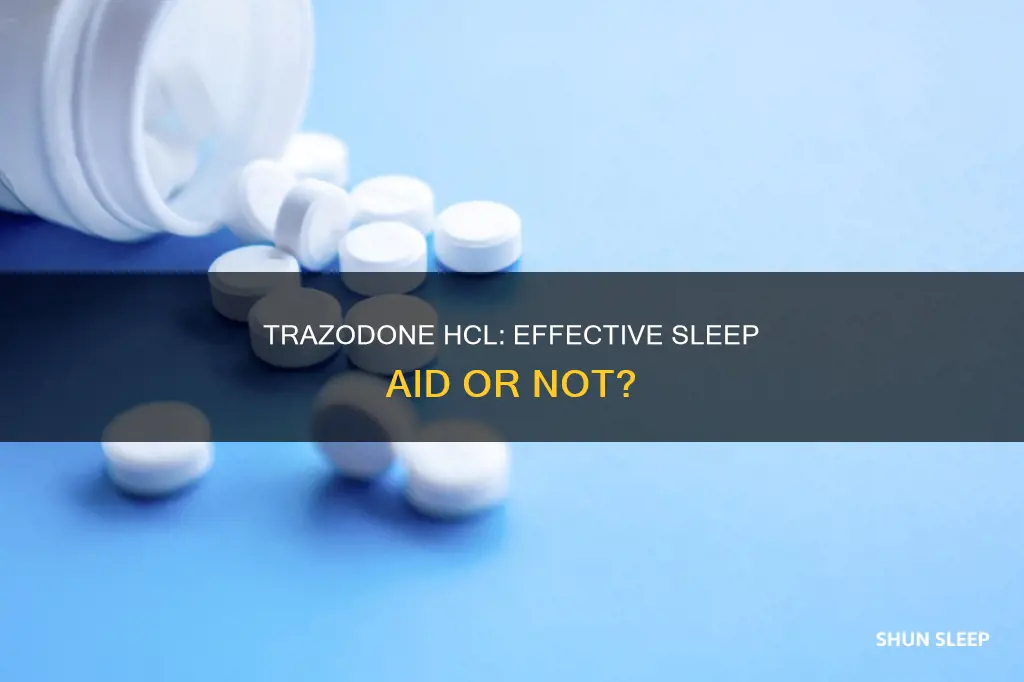 is trazodone hcl used for sleep