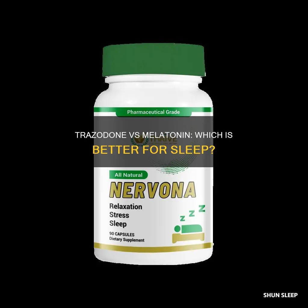 is trazodone or melatonin better for sleep