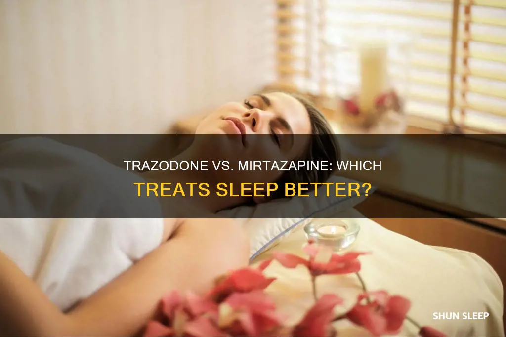 is trazodone or mirtazapine better for sleep