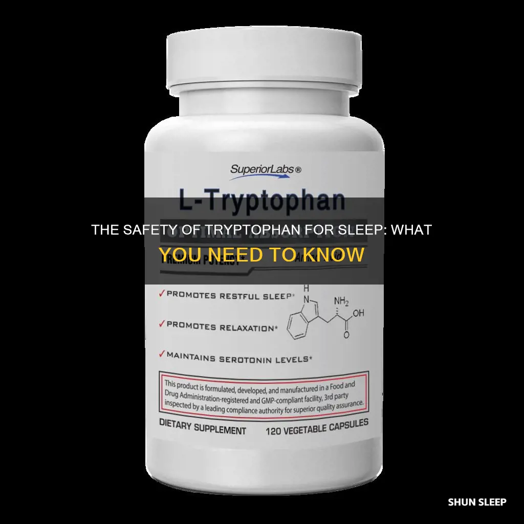 is tryptophan safe to use for sleep