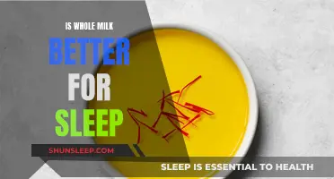 Whole Milk: A Sleep Aid?