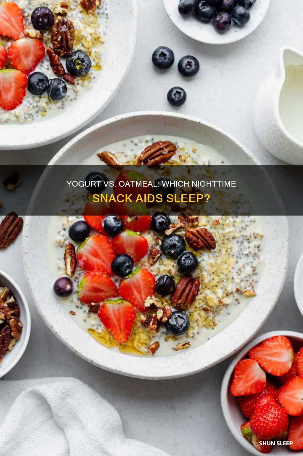 is yogurt or oatmeal better for sleep