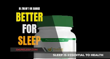 Zoloft vs. Xanax: Which is Better for Sleep?