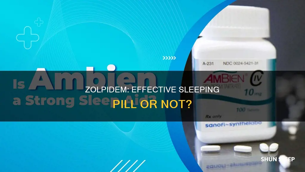 is zolpidem a sleeping pill