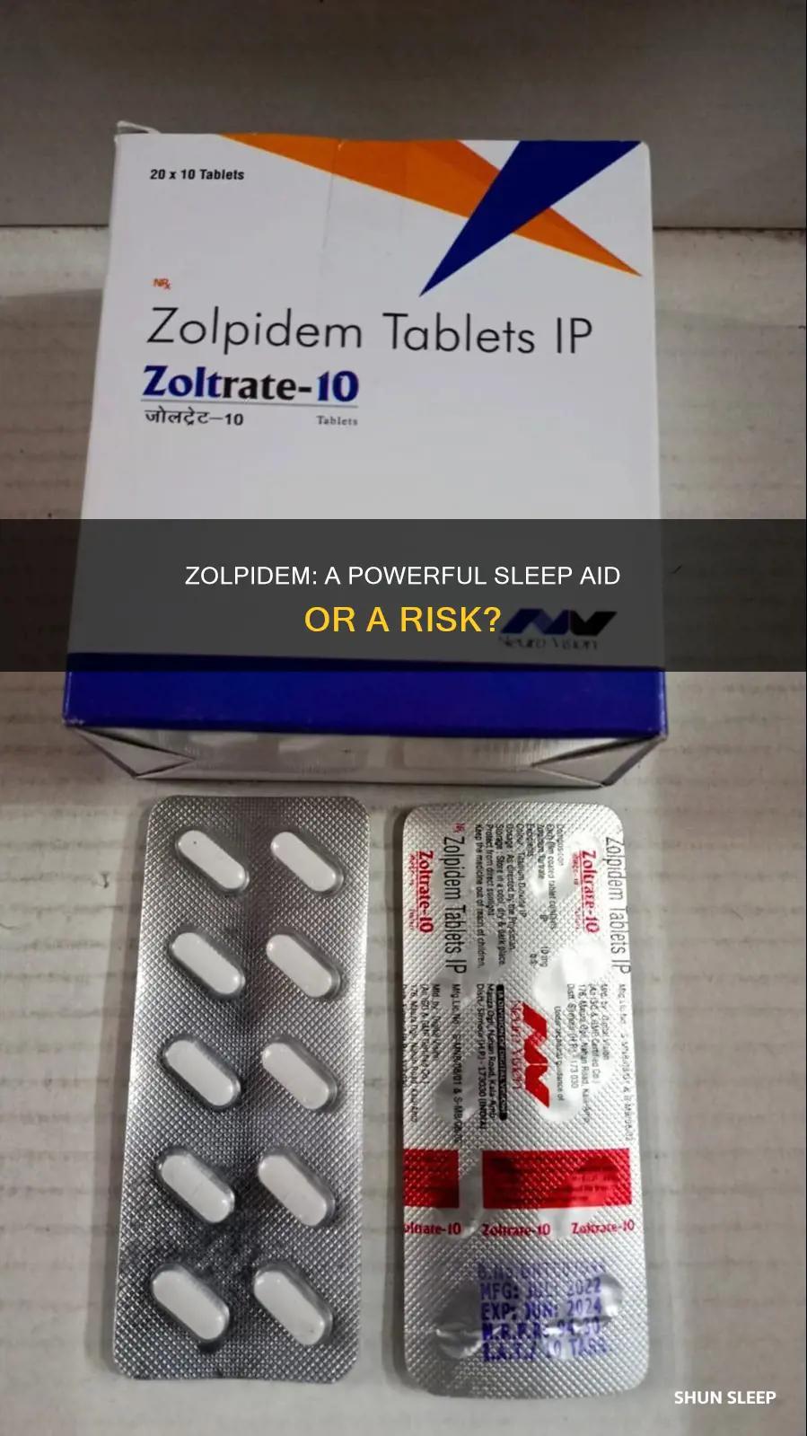 is zolpidem a strong sleeping pill