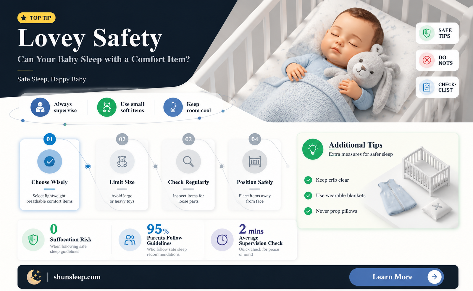can a baby sleep with a lovey