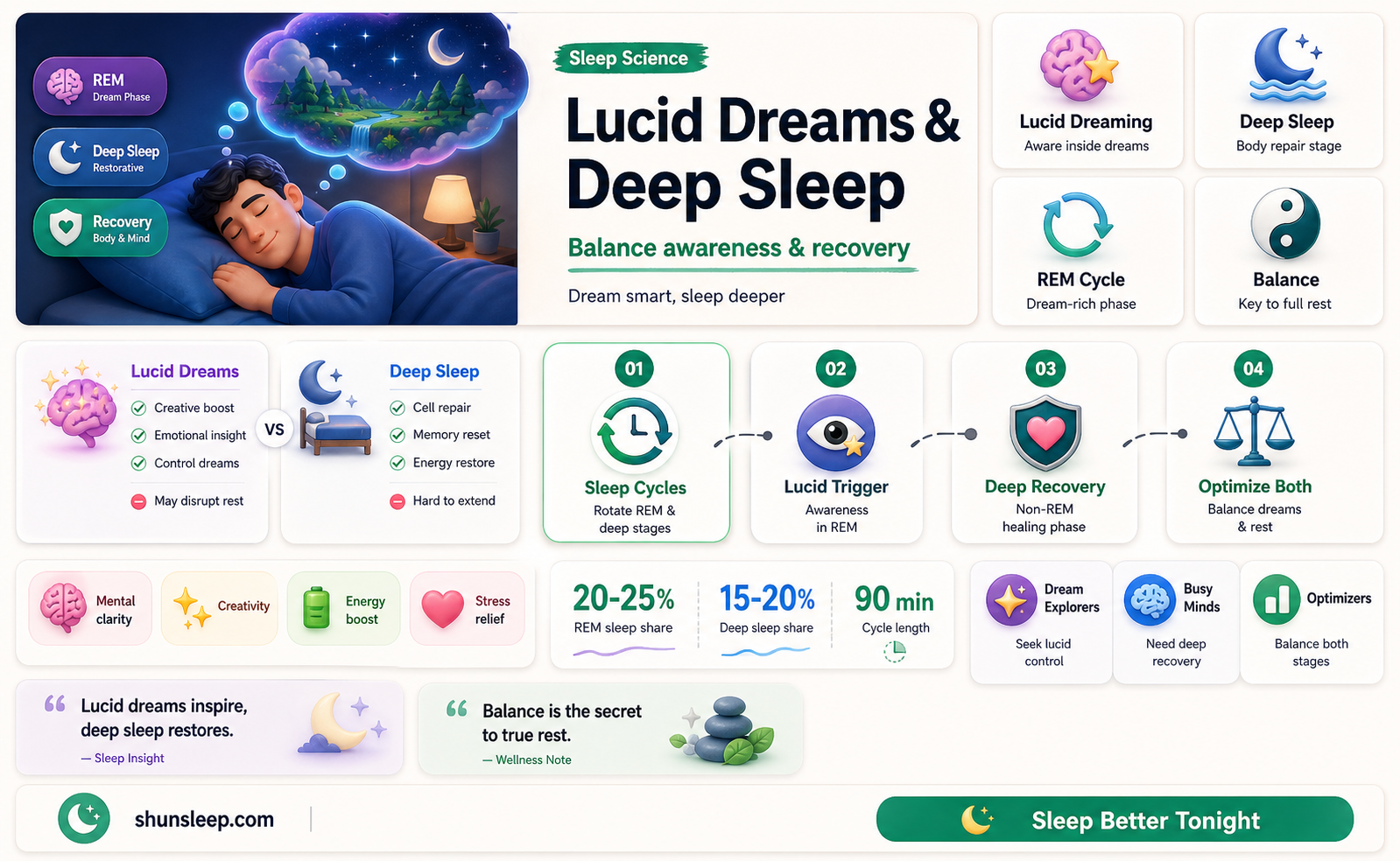 are getting deep sleep when you have lucid dreams