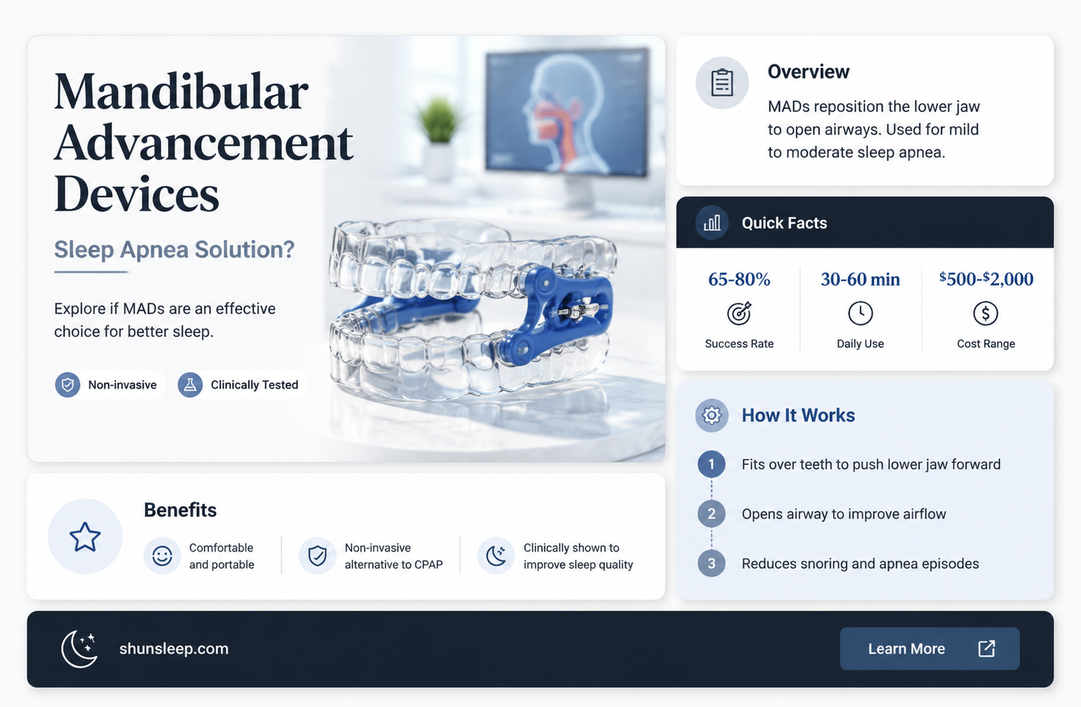 can a mandibular advancement device help sleep apnea