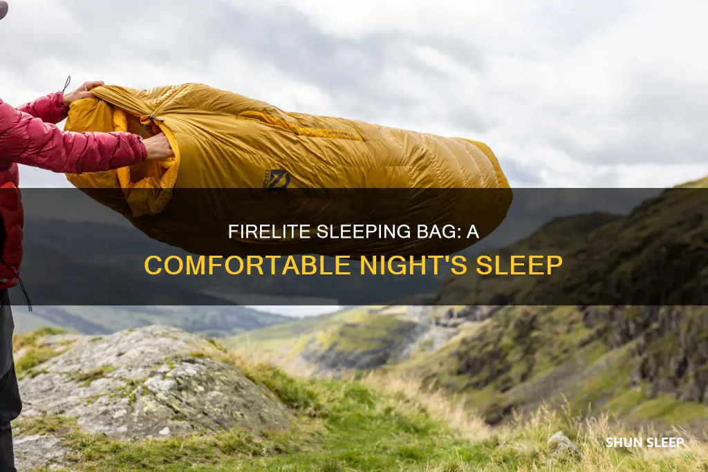 me firelite sleeping bag