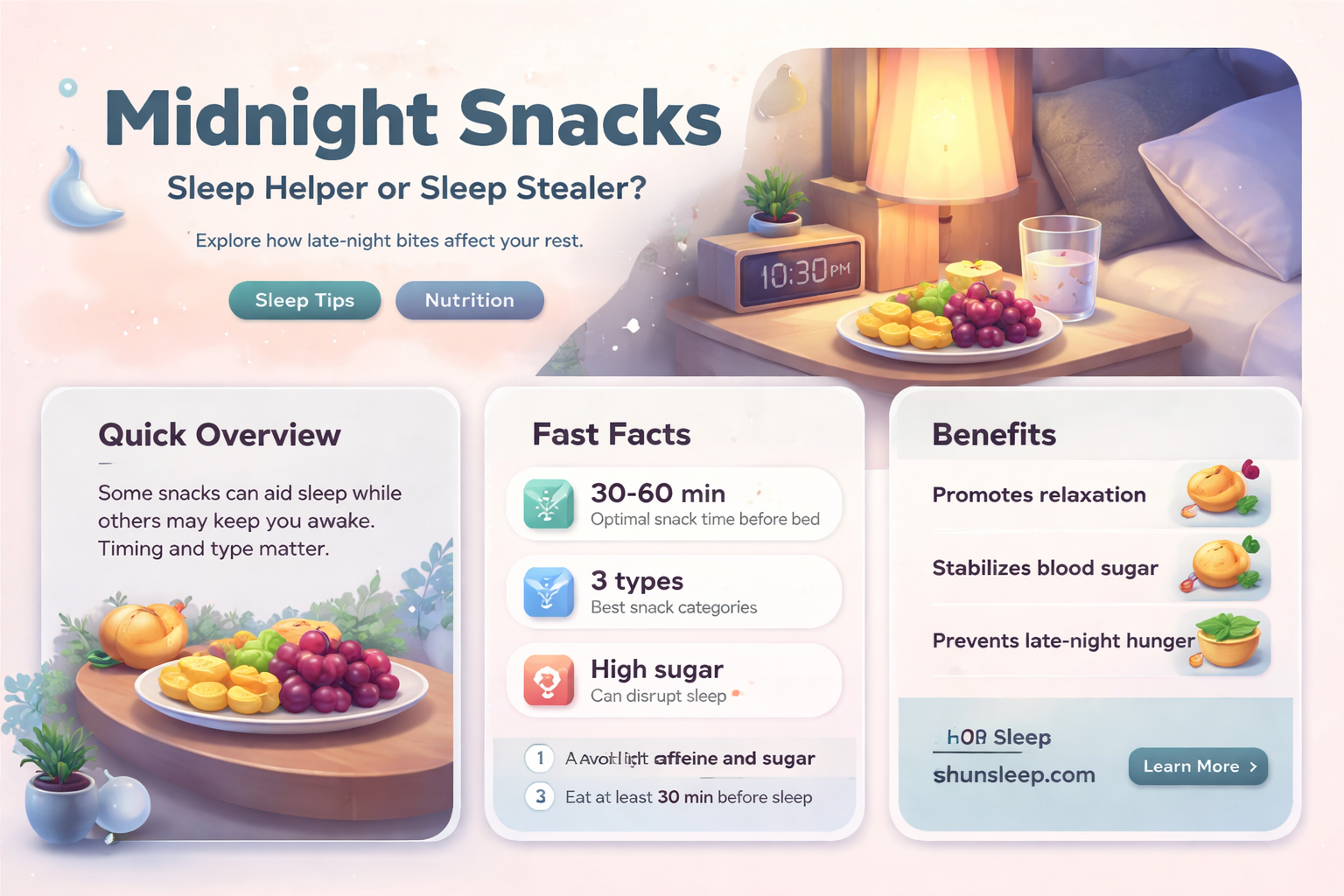 can a midnight snack help you sleep