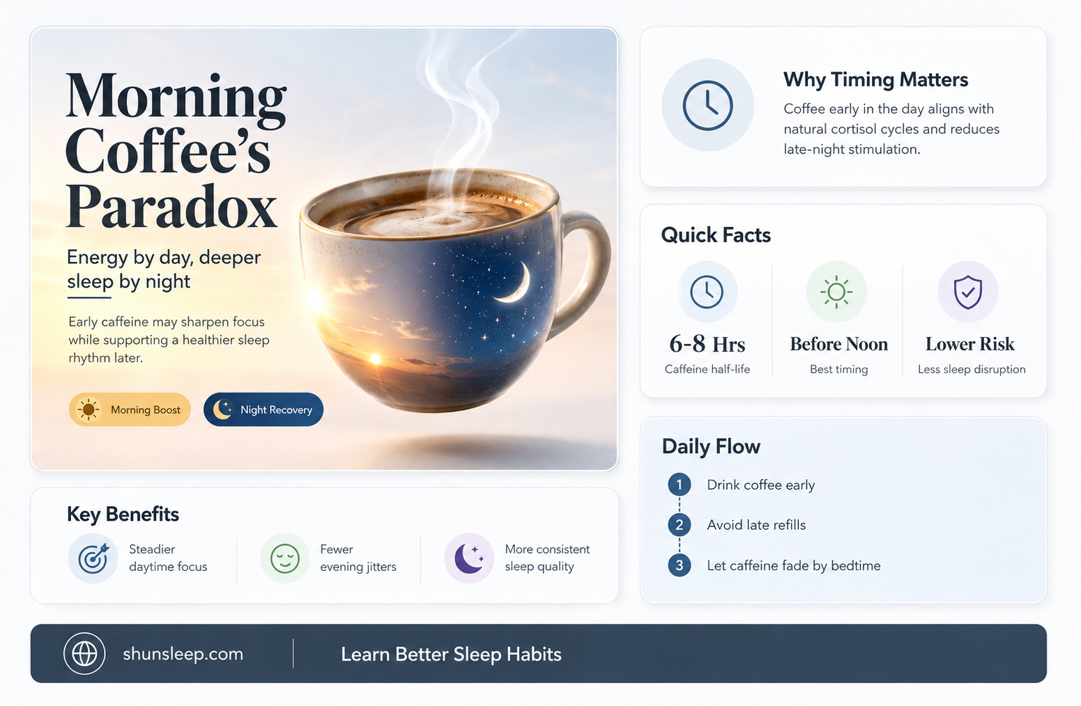 can coffee in the morning help sleeping at nights
