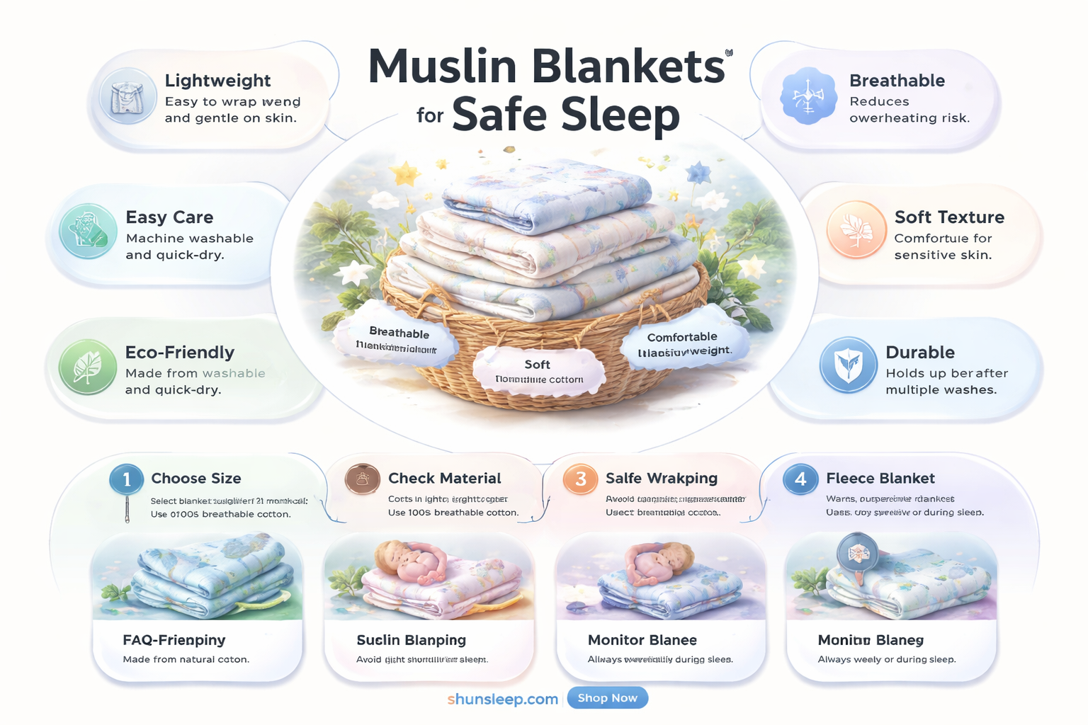can 1 year old sleep with muslin blanket