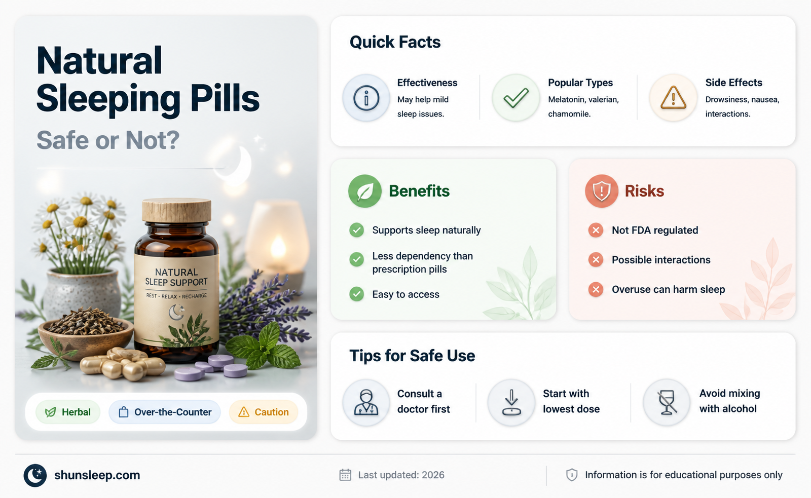 are there dangers to taking natural sleeping pills