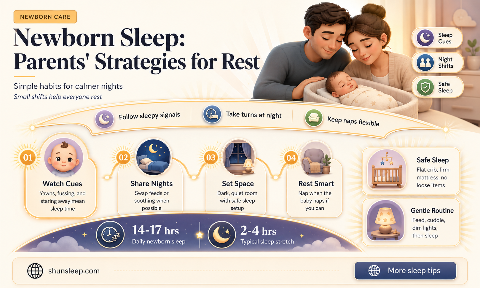 can both parents sleep while newborn sleeps