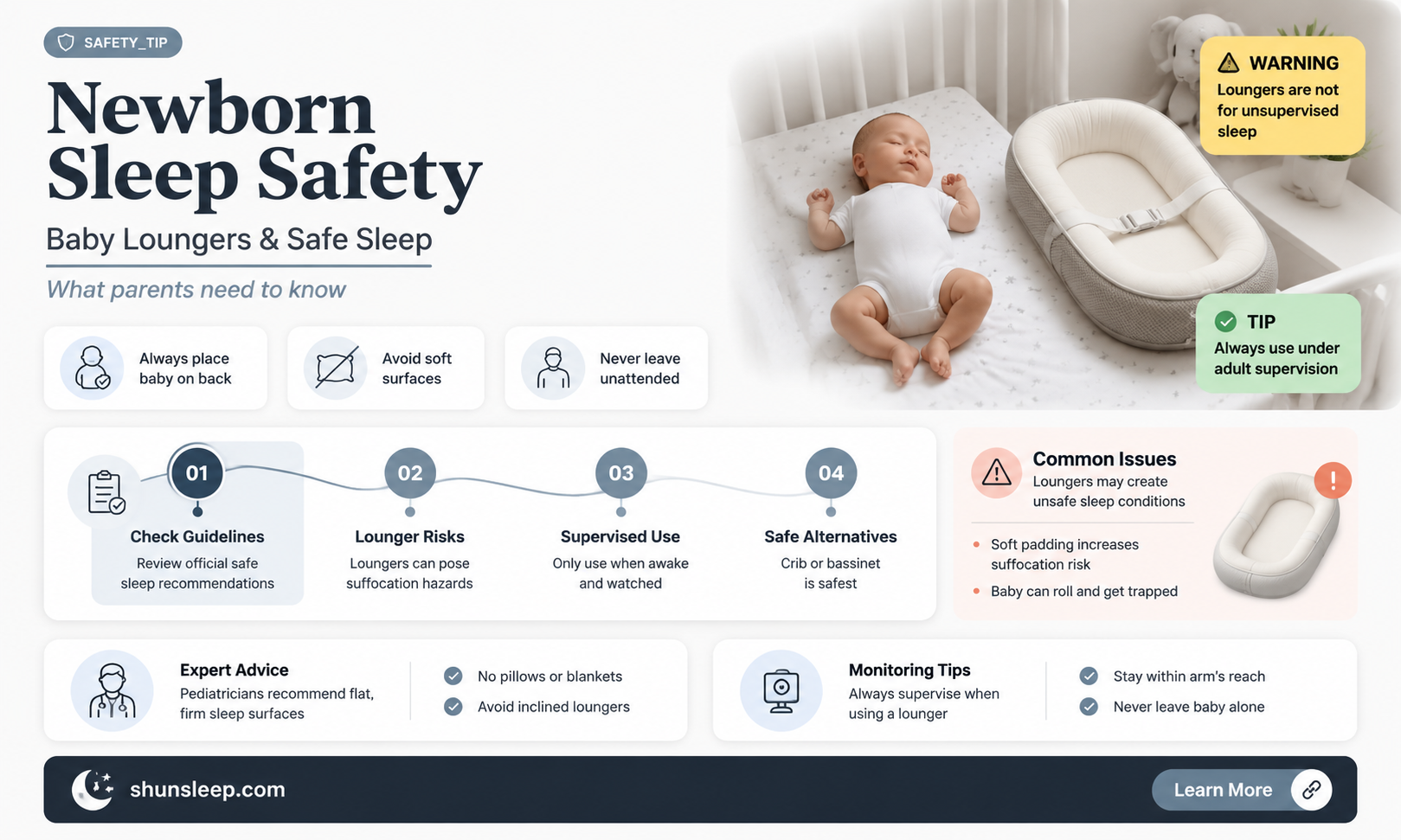 can a newborn sleep in a baby lounger
