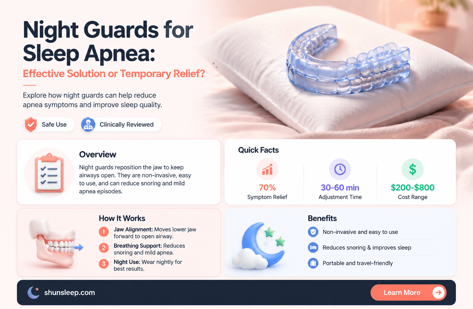 can a night guard help sleep apnea