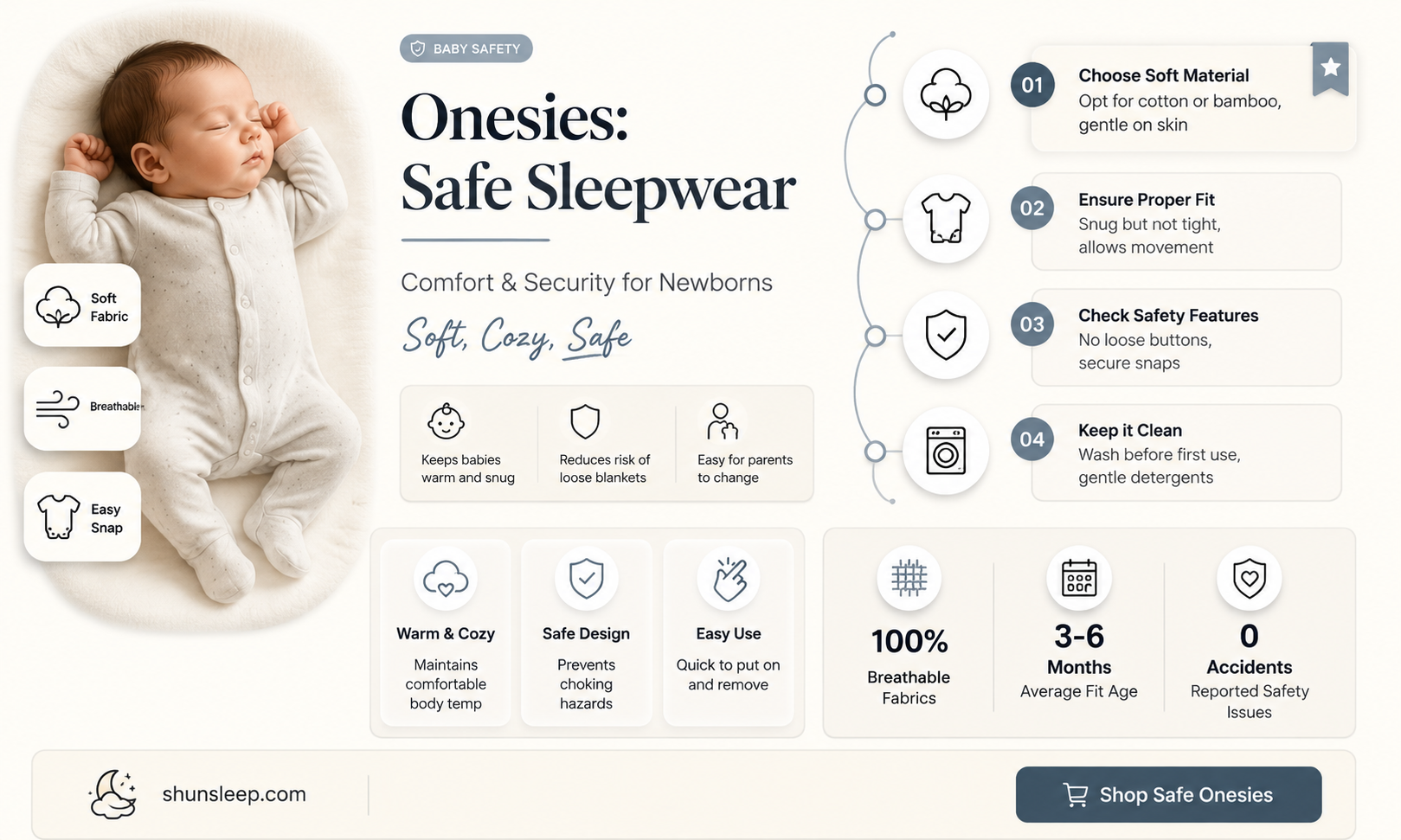 can a newborn sleep in a onesie