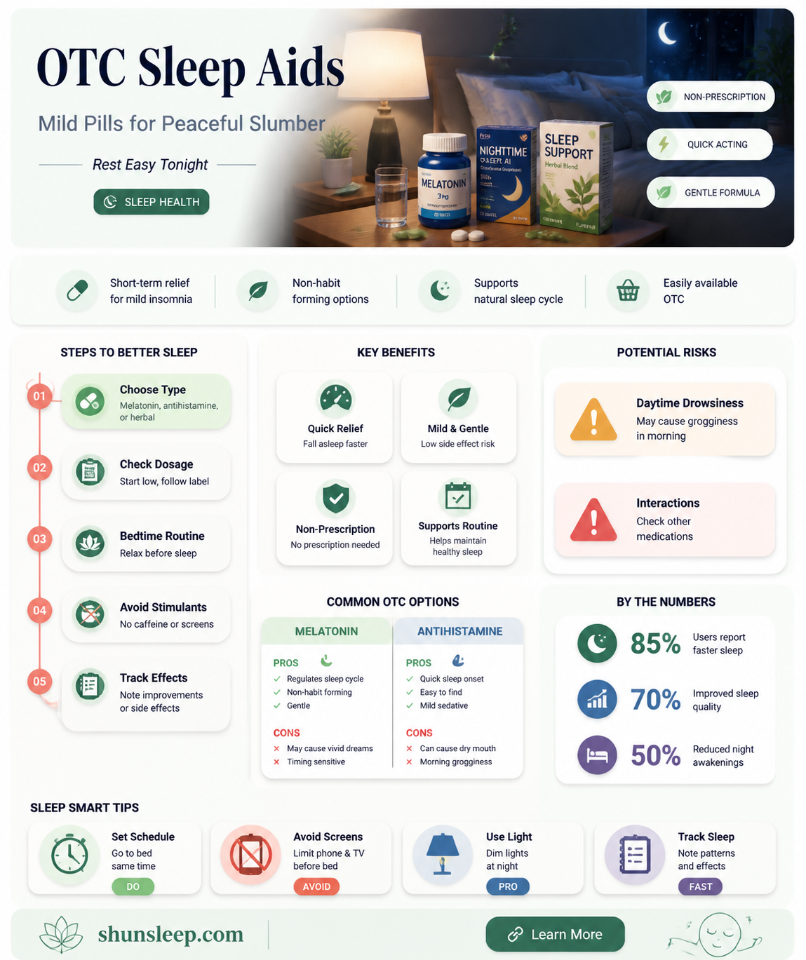 are there any mild sleeping pills avaliable over the counter