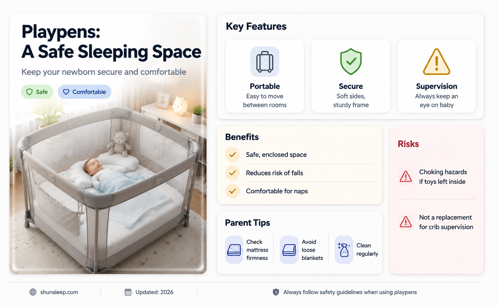 can a newborn sleep in a playpen