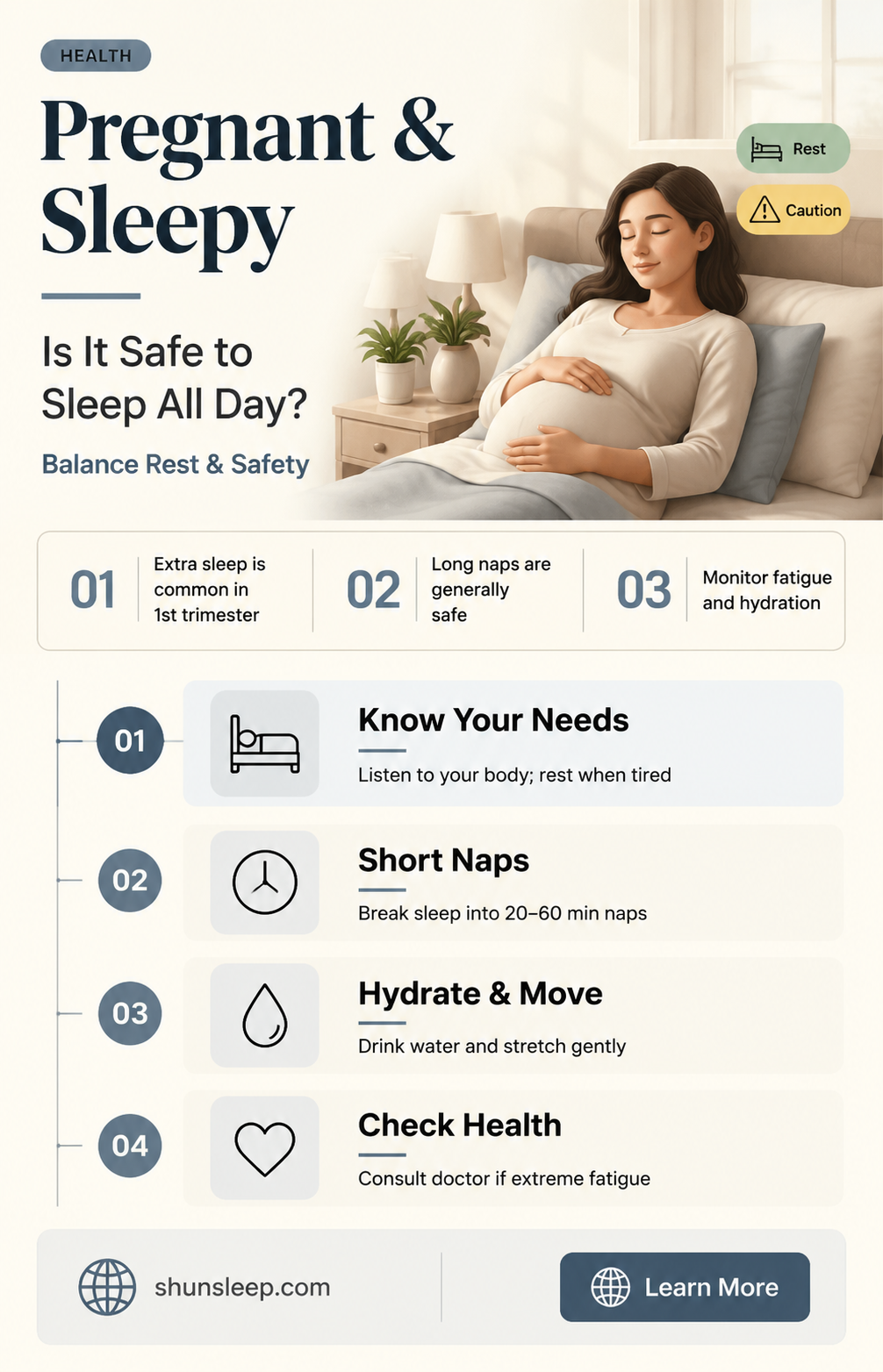 can a pregnant woman sleep all day