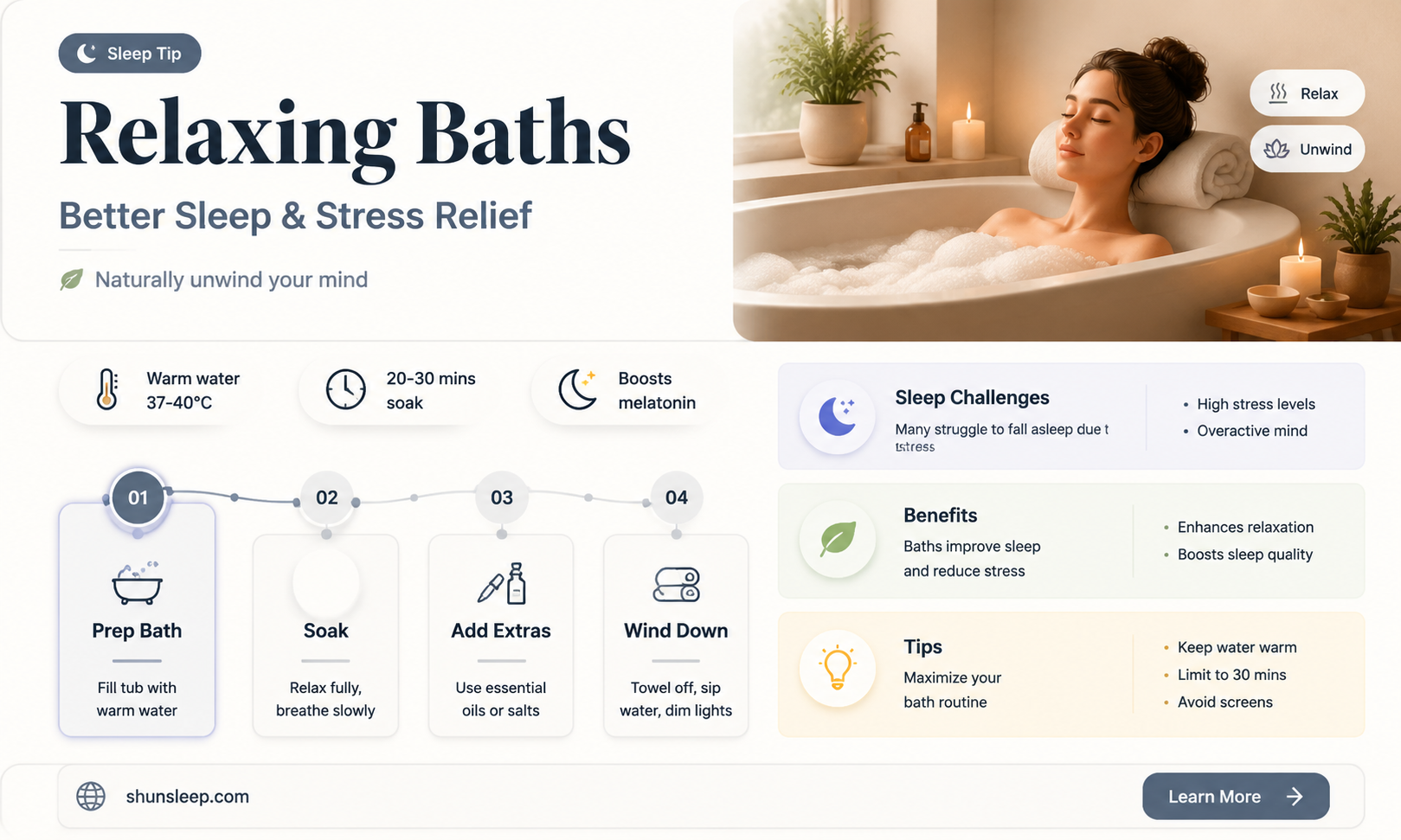 can a bath help you sleep