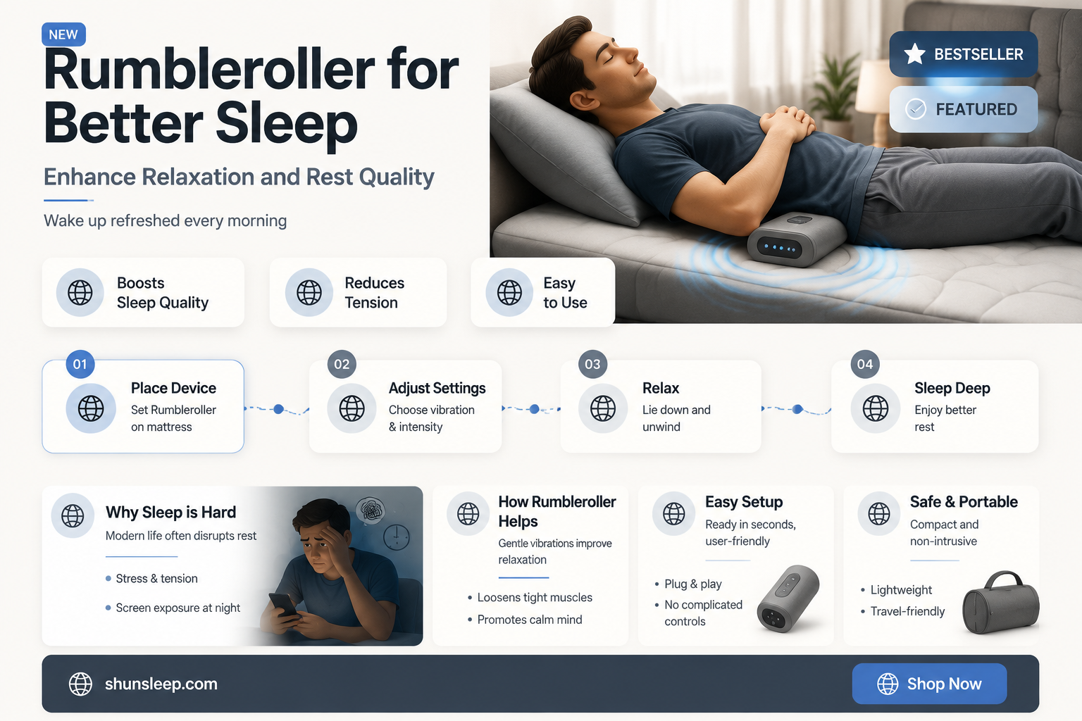 can a rumbleroller help you sleep