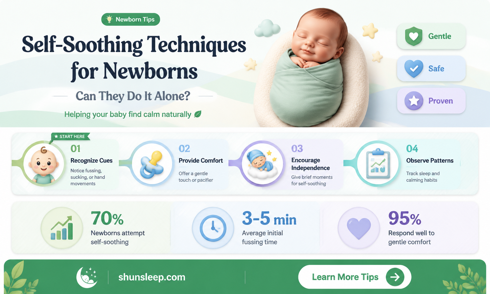 can a newborn self soothe to sleep