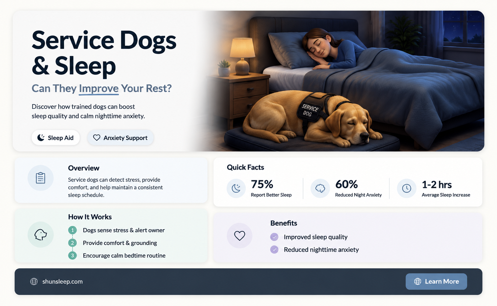 can a service dog help with sleeping