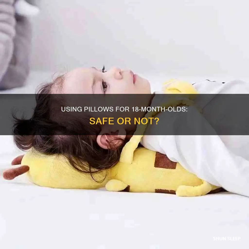 should 18 month old be sleeping with pillow