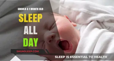 Daytime Sleep: A One-Month-Old's Routine Explained
