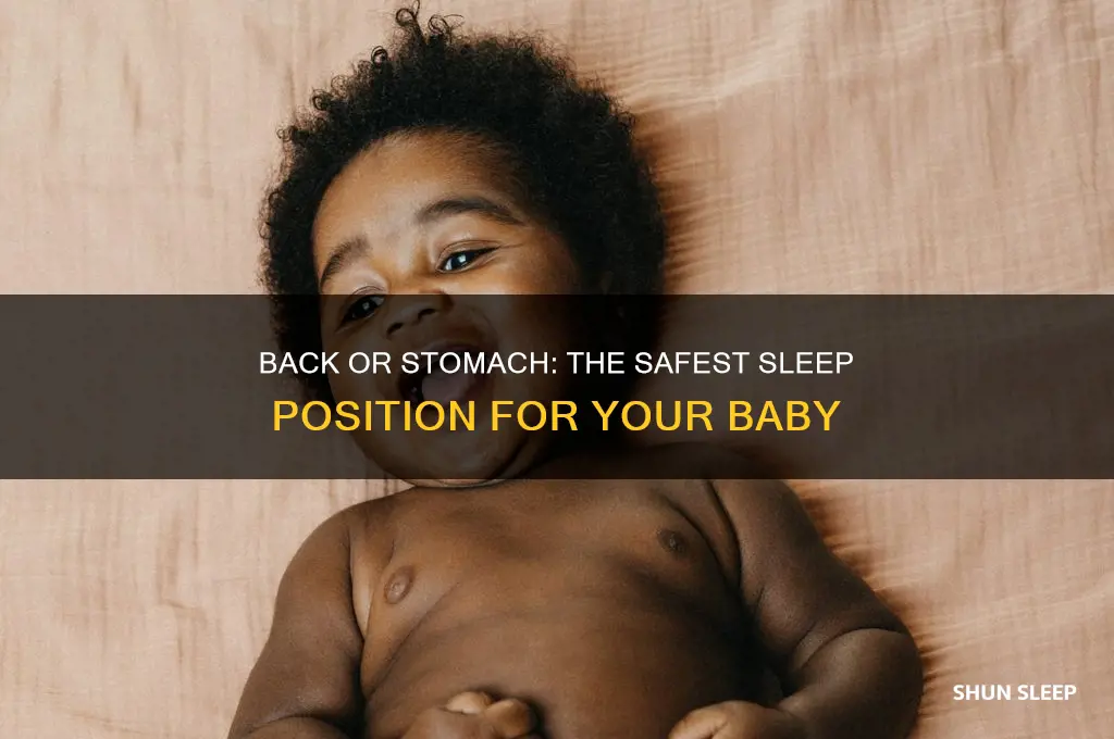 should a baby sleep on his back or stomach