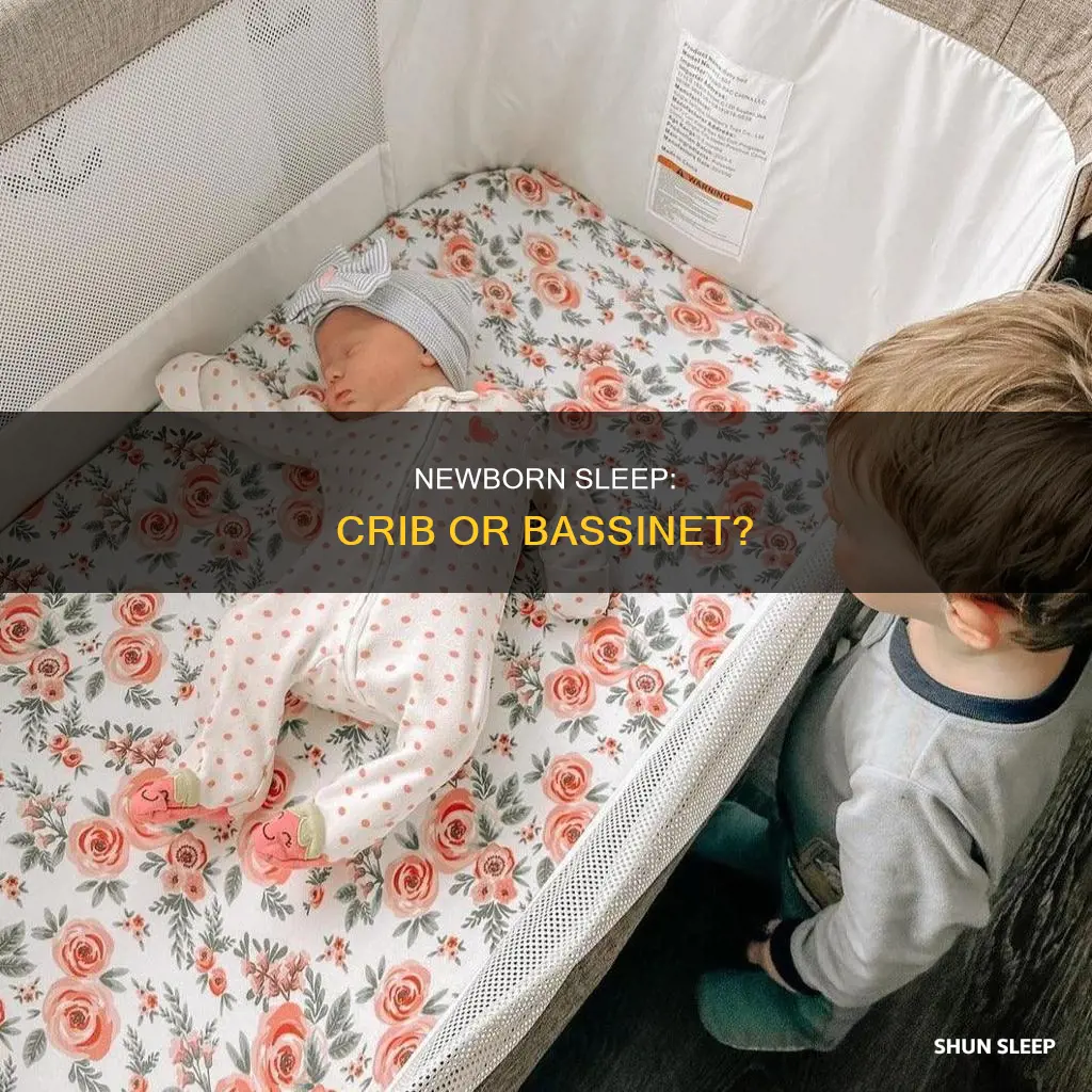 should a newborn sleep in a crib or bassinet